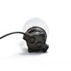 Black bakelite and pressed glass wall lamp, czechoslovakia 1950s