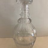Numbered Baccarat crystal decanter, 3 rings, first part nineteenth century