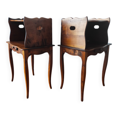 Paire de tables de chevet style Louis XV