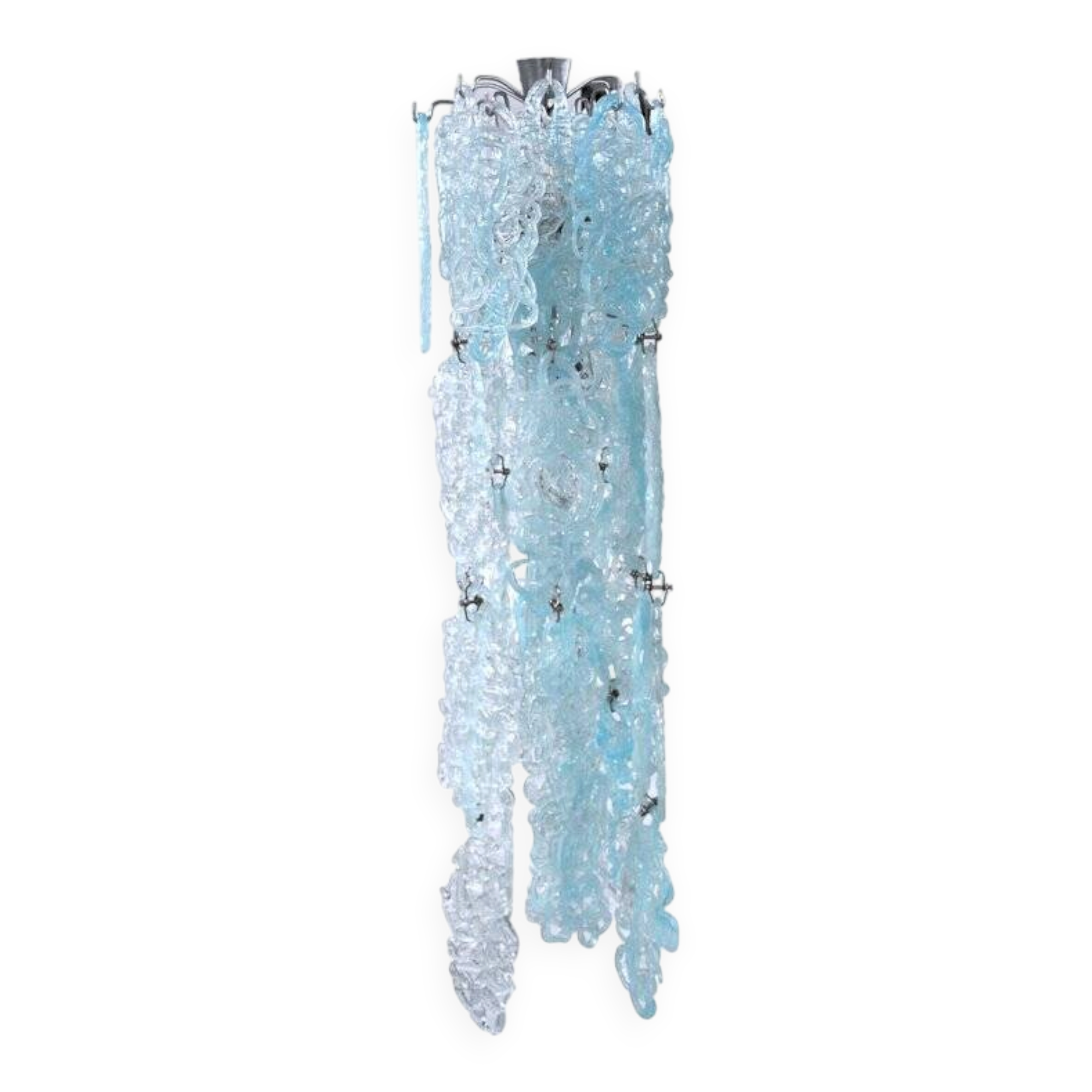 Mid-Century Spider Pendant Lamp in Vistosi Crystal, 1950s