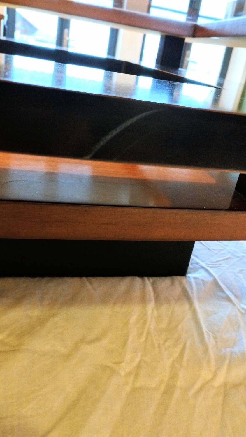 "The Twist" square coffee table