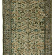One-of-a-kind turkish handwoven vintage rug - rustic vintage charm 270x 176