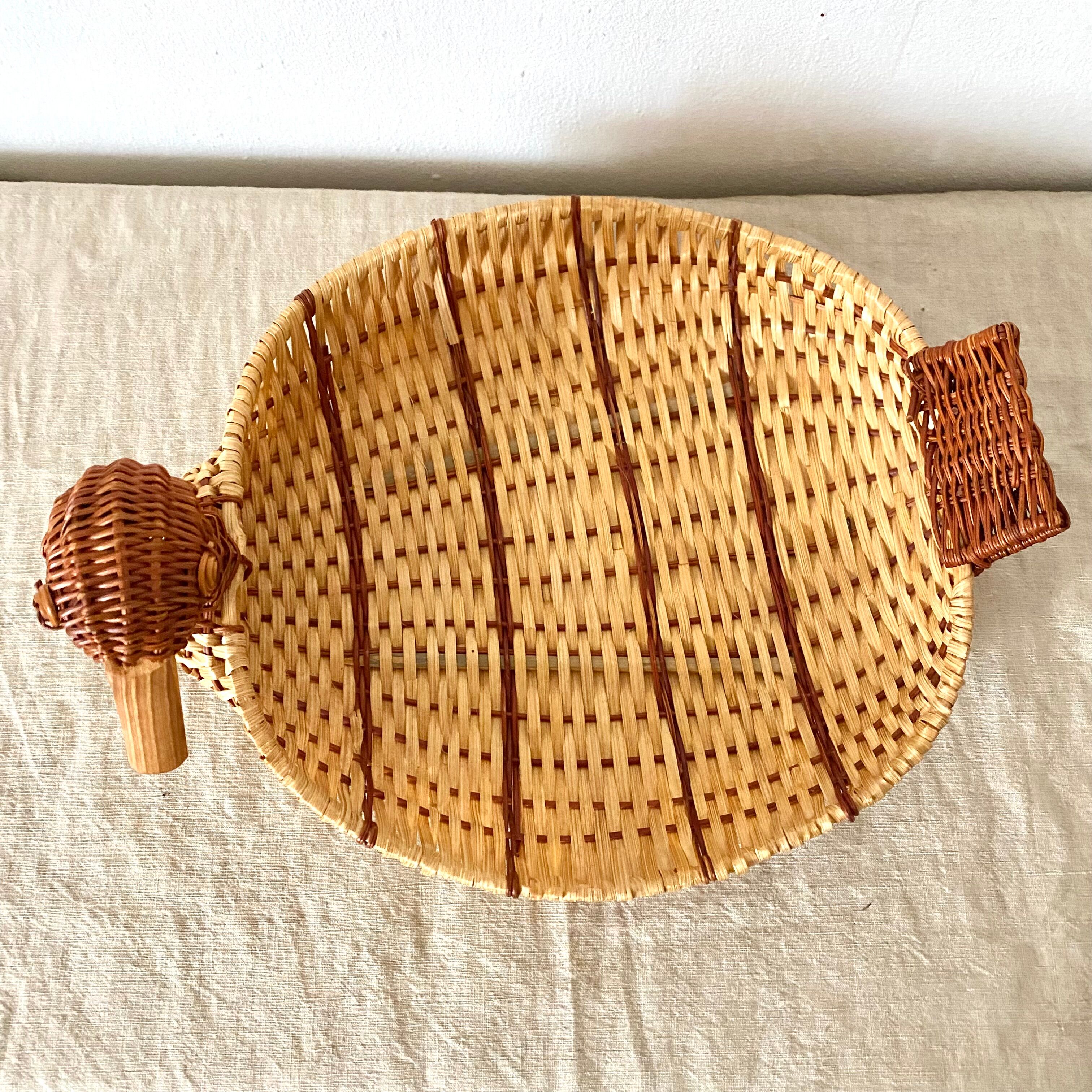 Duck woven wicker baskets