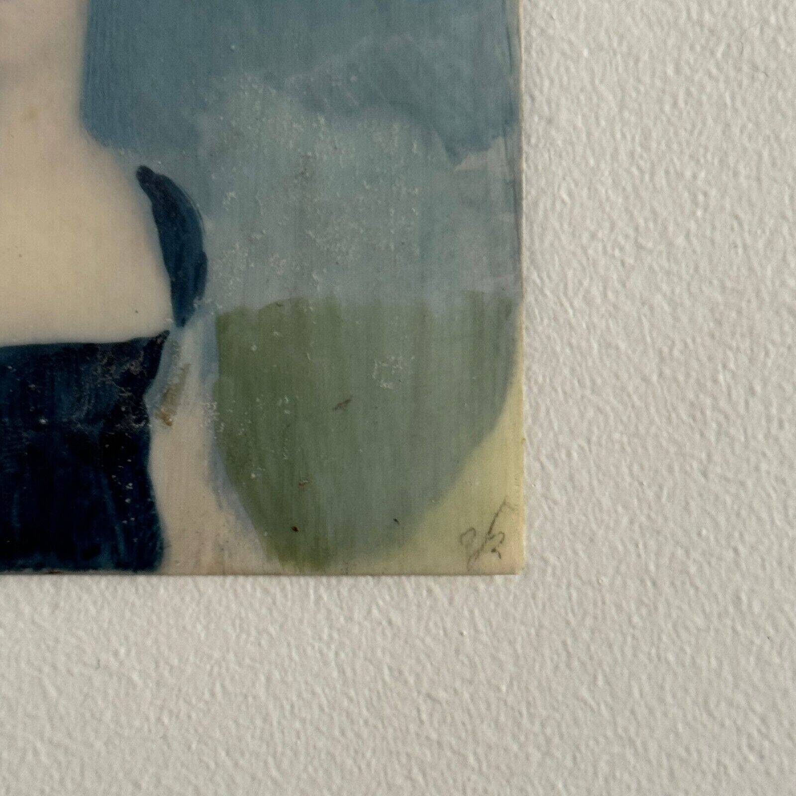 Miniature, early 19th century, hand-painted portrait of a woman