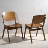 Chaises Thonet d’époque (c.1950). Ensemble de 2 pièces