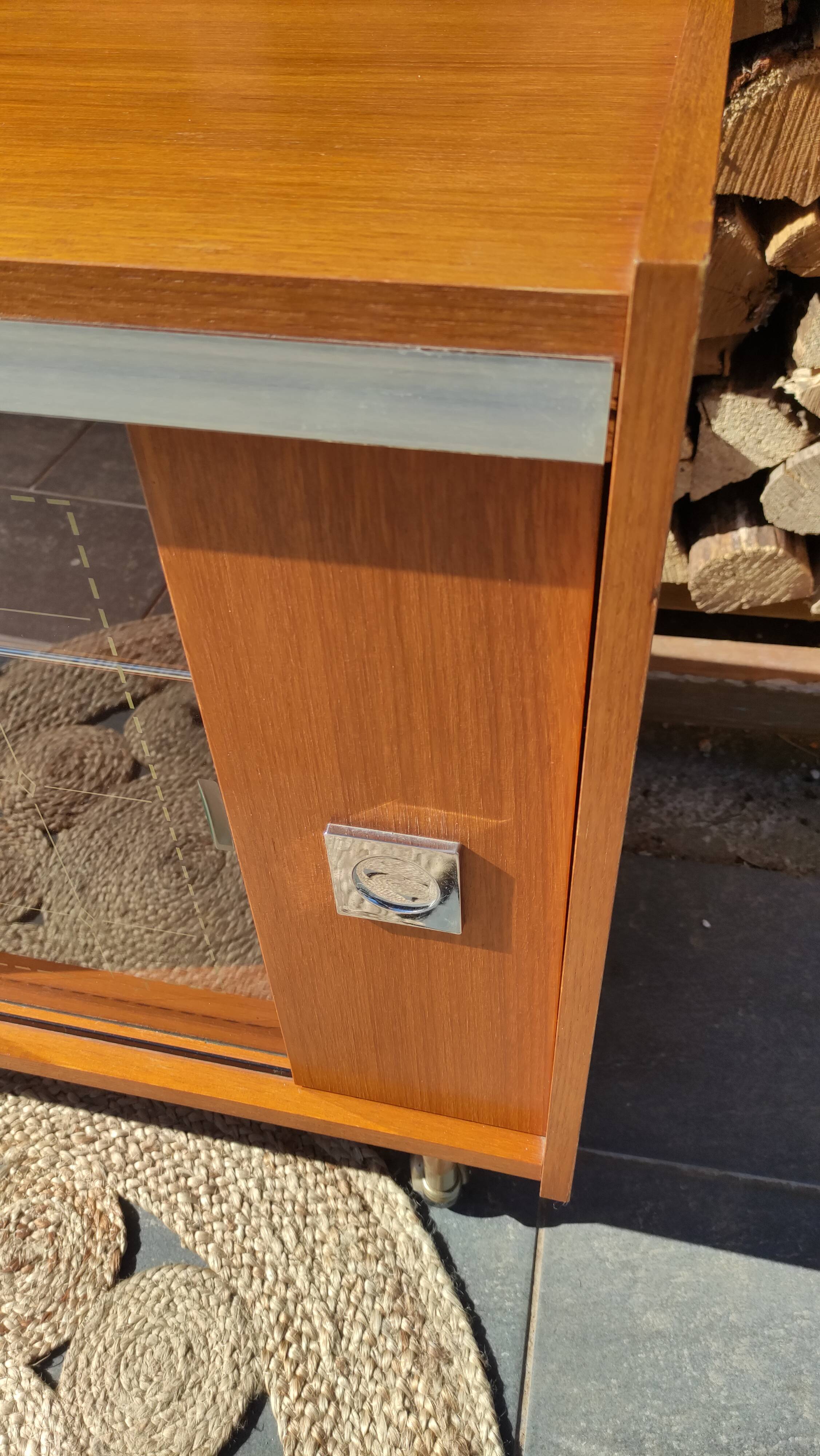 Buffet or vintage bar compass feet and casters