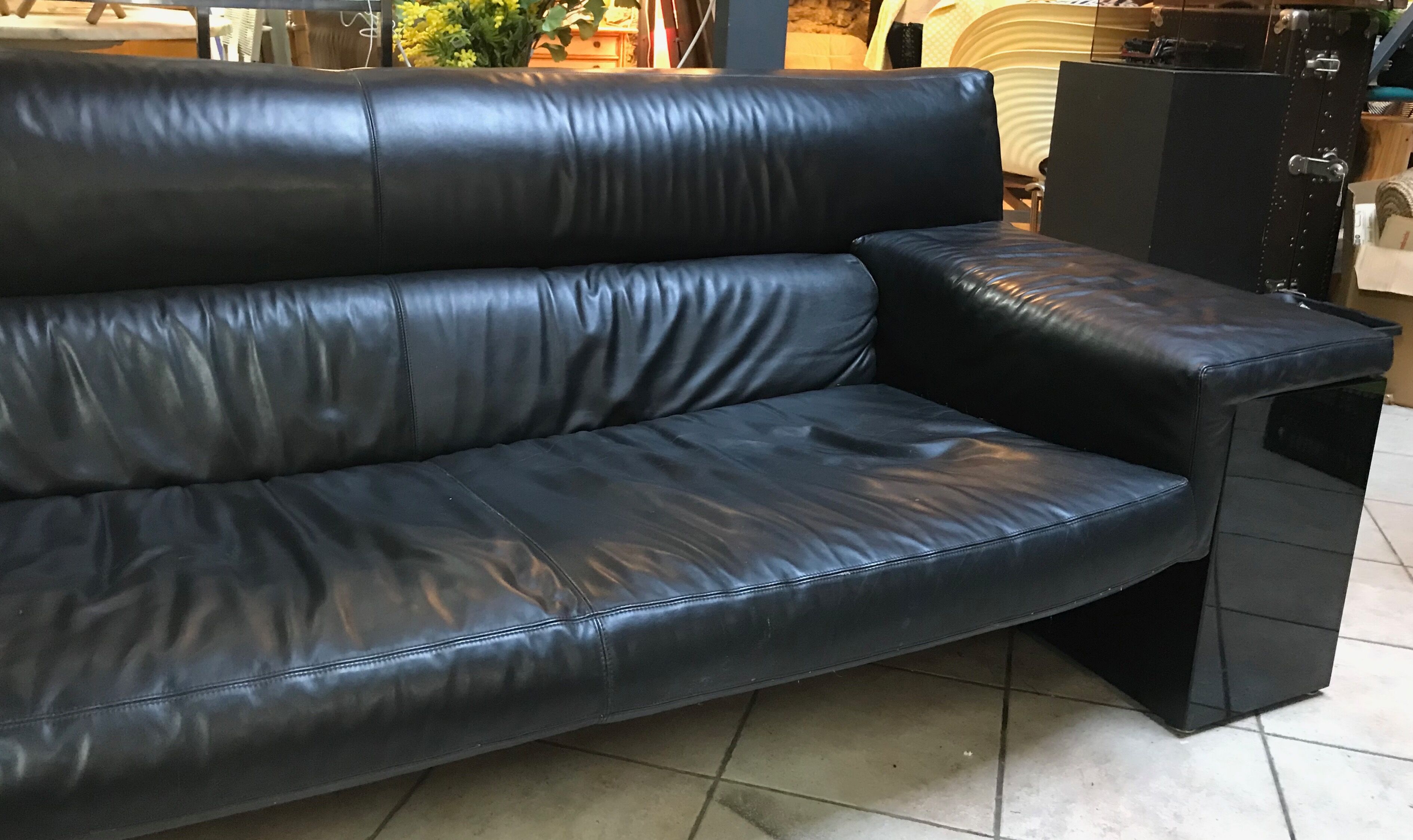 Sofa 3 places of Cini Boeri to model Knoll "Brigadier" 1970