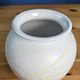 Bay West Germany 650-14 Retro Vase White Yellow Pink Decor 14cm