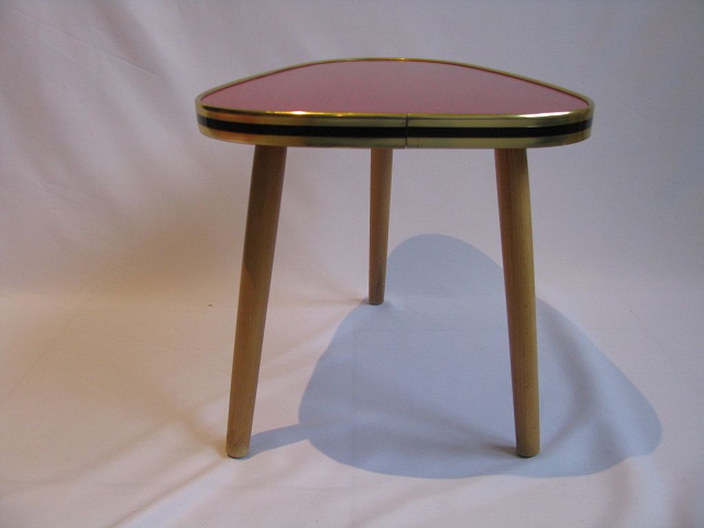 Table d'appoint trépied du milieu du siècle, années 1970