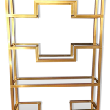 Golden brass floor Pierre Vandel, Paris circa 70