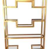 Golden brass floor Pierre Vandel, Paris circa 70