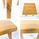 Ensemble de 3 tables gigognes vintage Mid-Century en chêne massif style bru