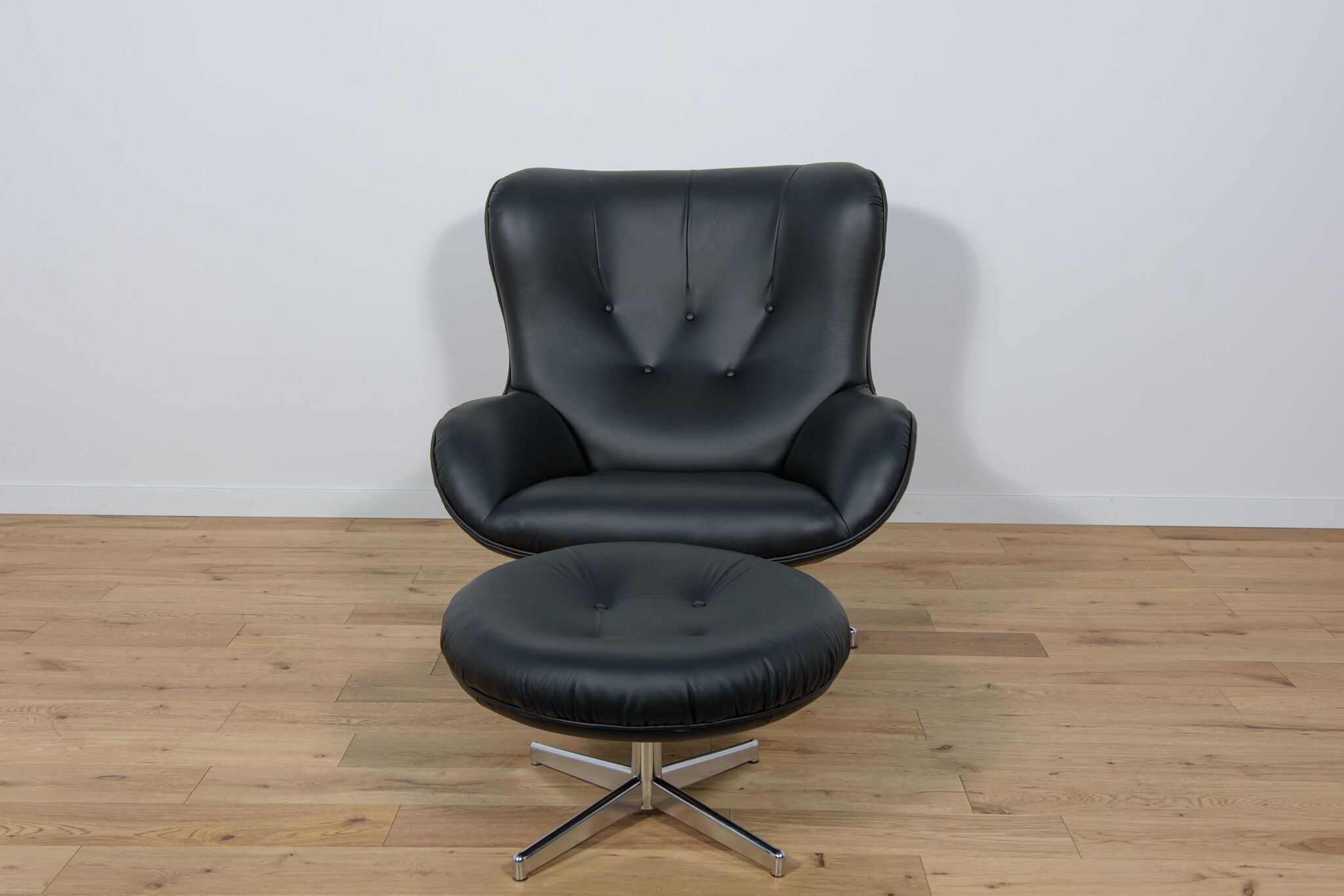 Armchair ML 214 with Ottoman by Illum Wikkelsø for Mikael Laursen 1960s