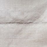 Mestizo trousseau sheet (linen/cotton) ecru monogram red