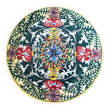 Grand plat en céramique espagnol vintage