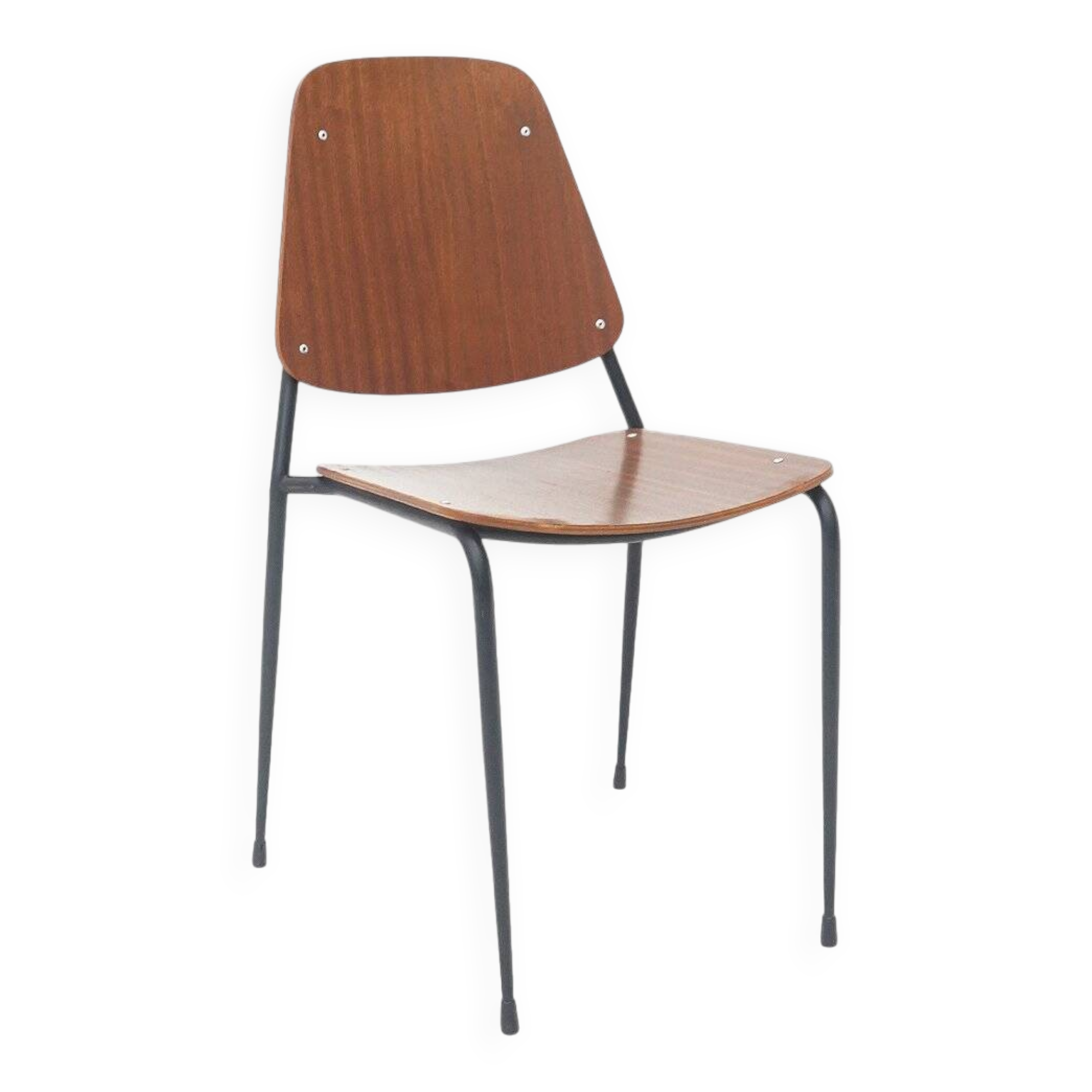 Curved plywood chair, 1960s