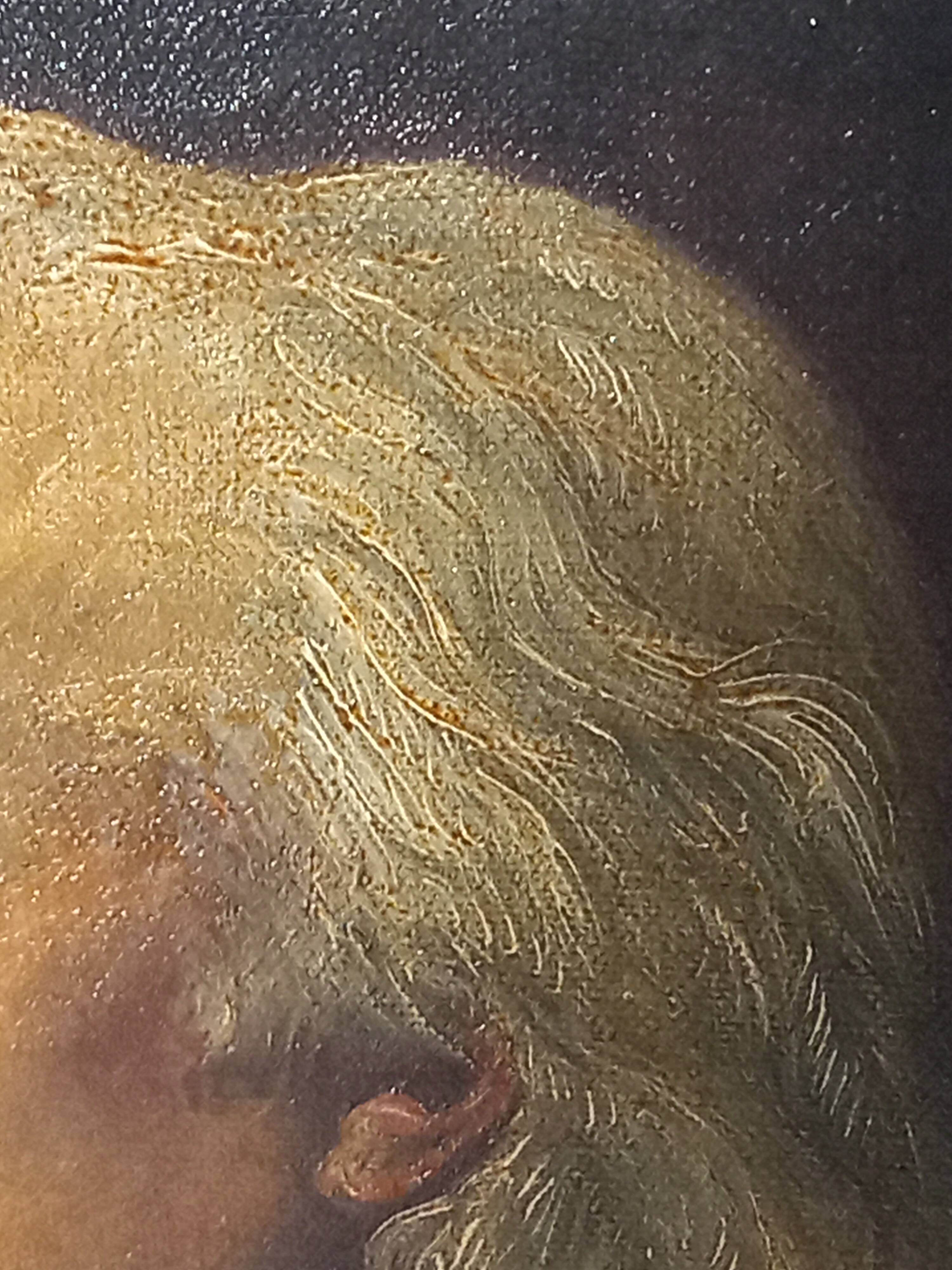 Charismatic Portrait of the Composer Franz Liszt – Oil On Canvas