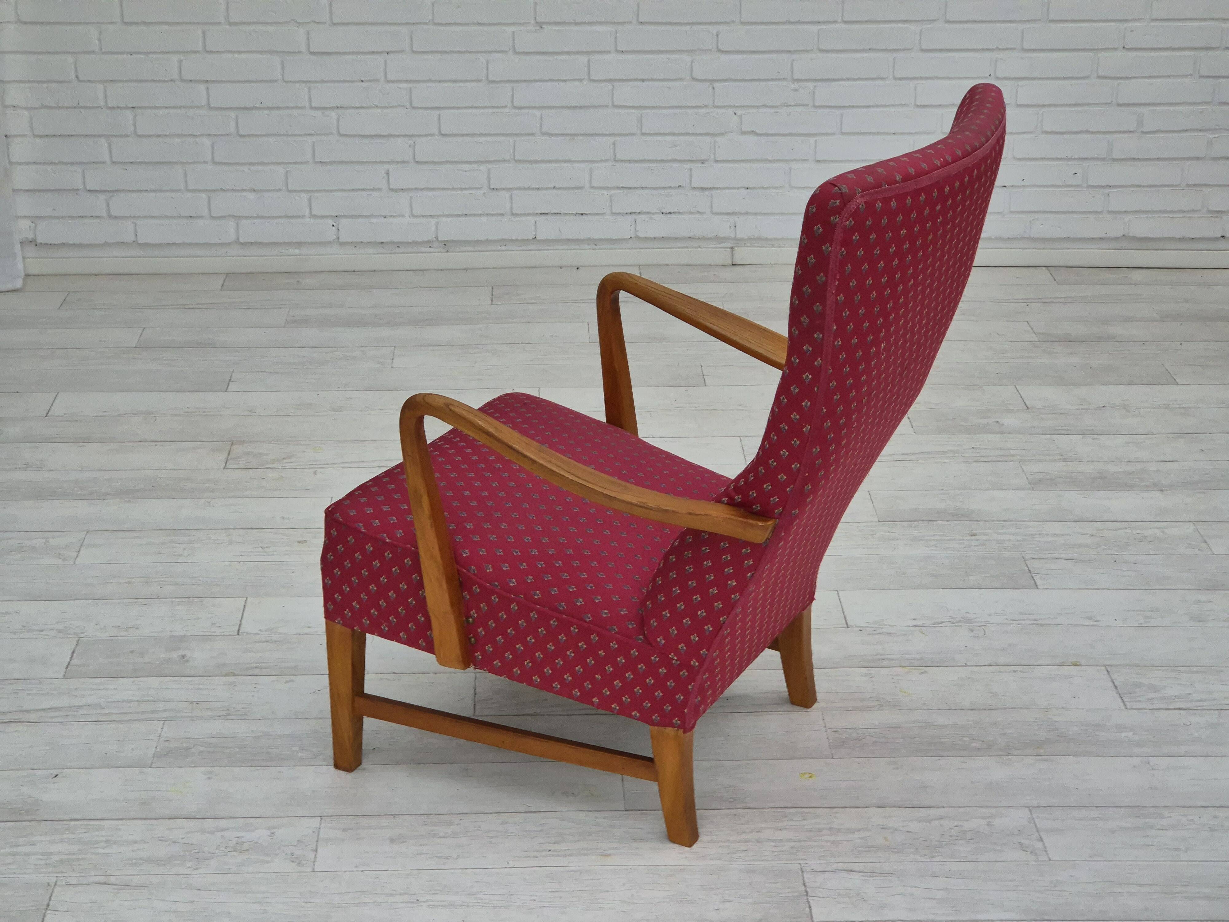 1970s, Scandinavian chairr, original very good condition, ash wood.