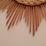 Rattan sun mirror from the 70s