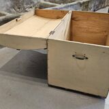 Large rounded wooden trunk