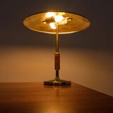 Vintage Modern Table Lamp in Brass by Bent Karlby for Lyfa, Denmark, 1956