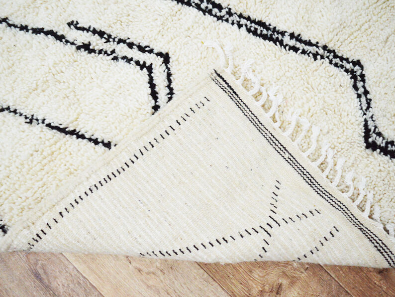 Moroccan carpet white 266x157cm