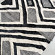 Kilim Berber Moroccan ecru with black graphic patterns 253x158cm