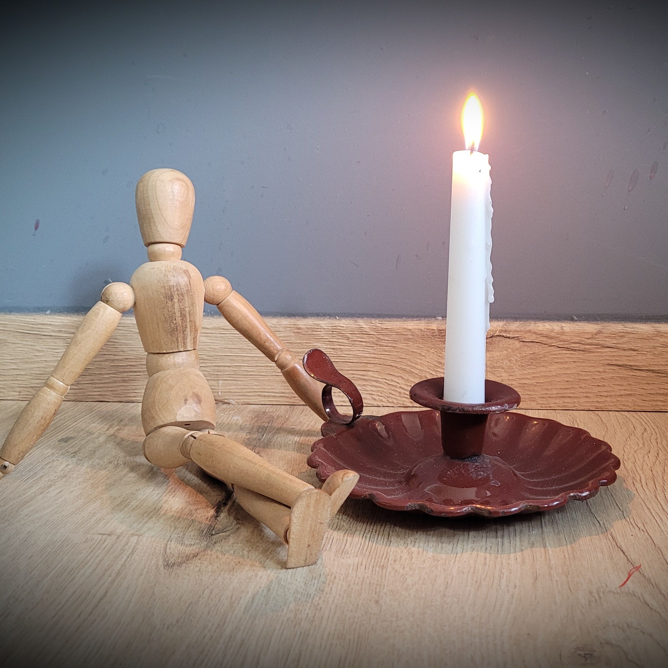 BHV MARAIS enamelled candle holder