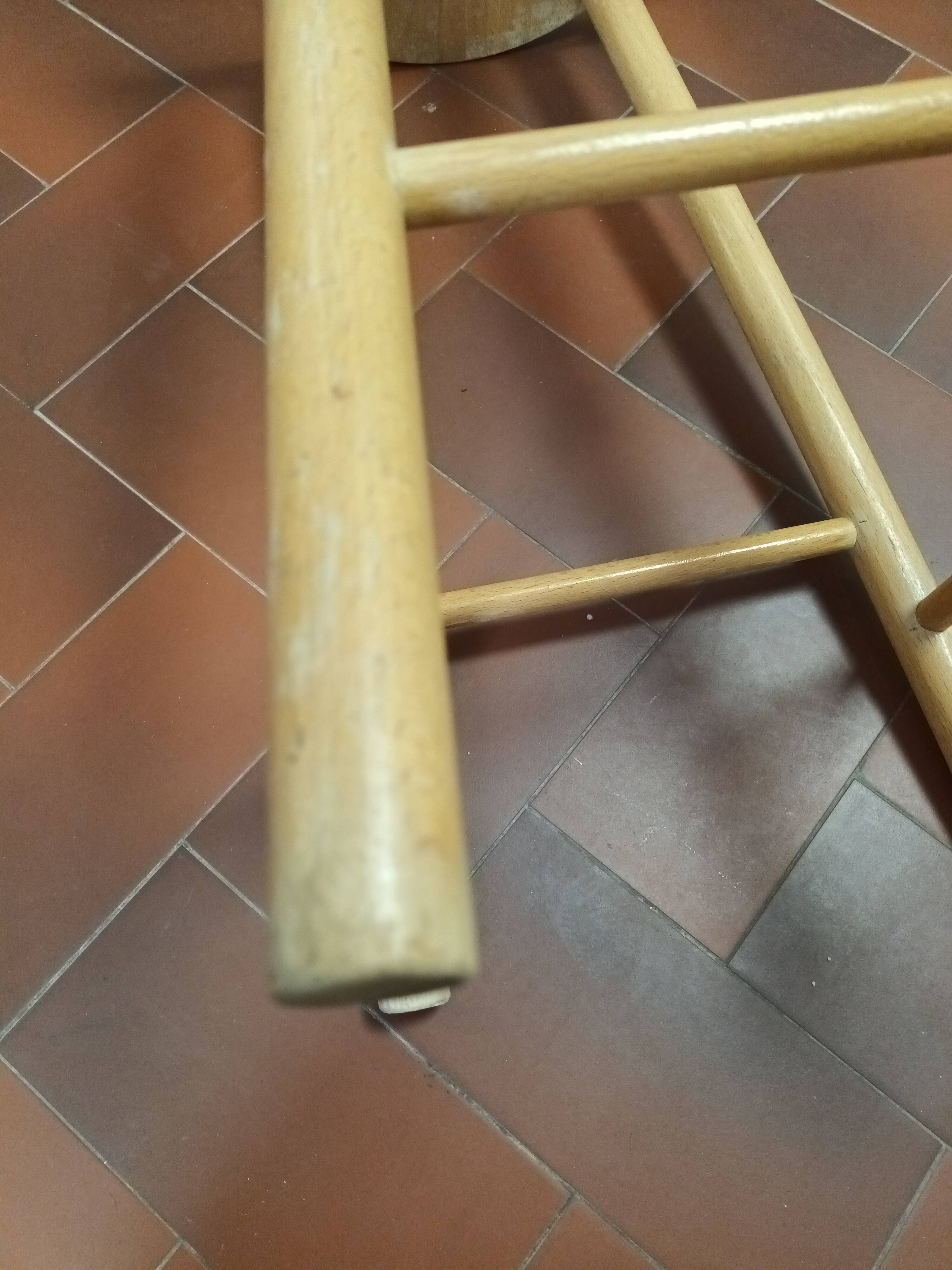 Beech wooden stool
