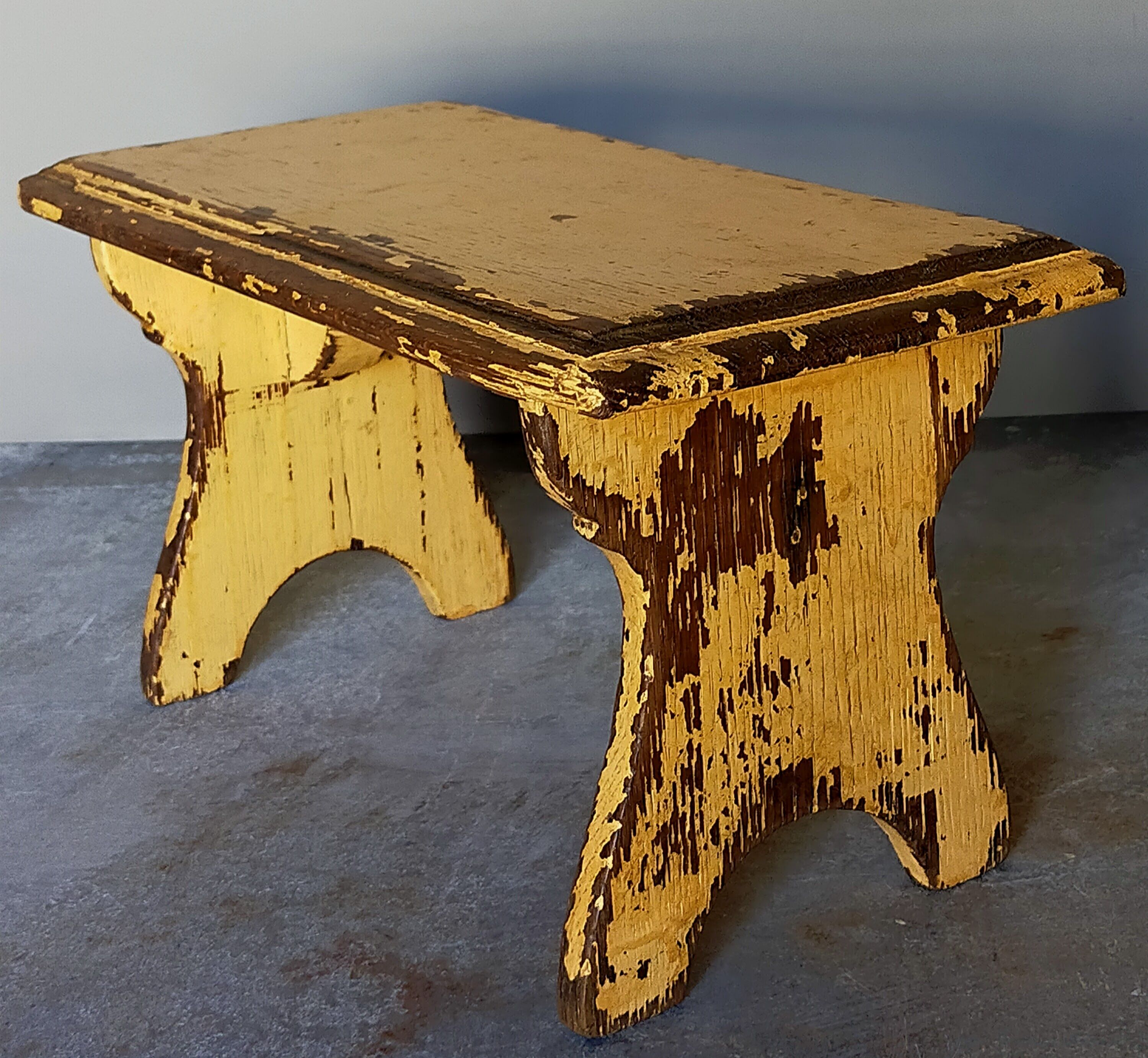 19th-century foot restings with old patina