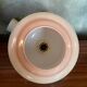 Old Opaline Pendant Light White & Pink 70s Vintage #B844