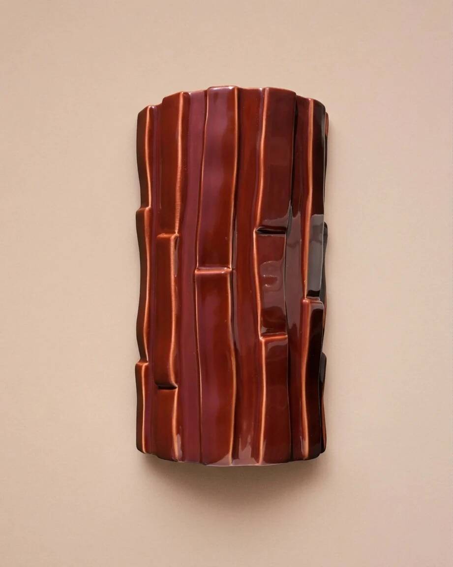 Tejo ceramic wall light (Moka) - Square Coco