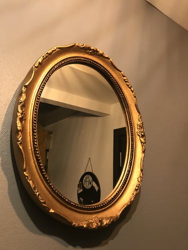Golden old mirror 34x27cm