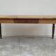 Table de ferme rustique en chêne massif style Louis Philippe -1m84