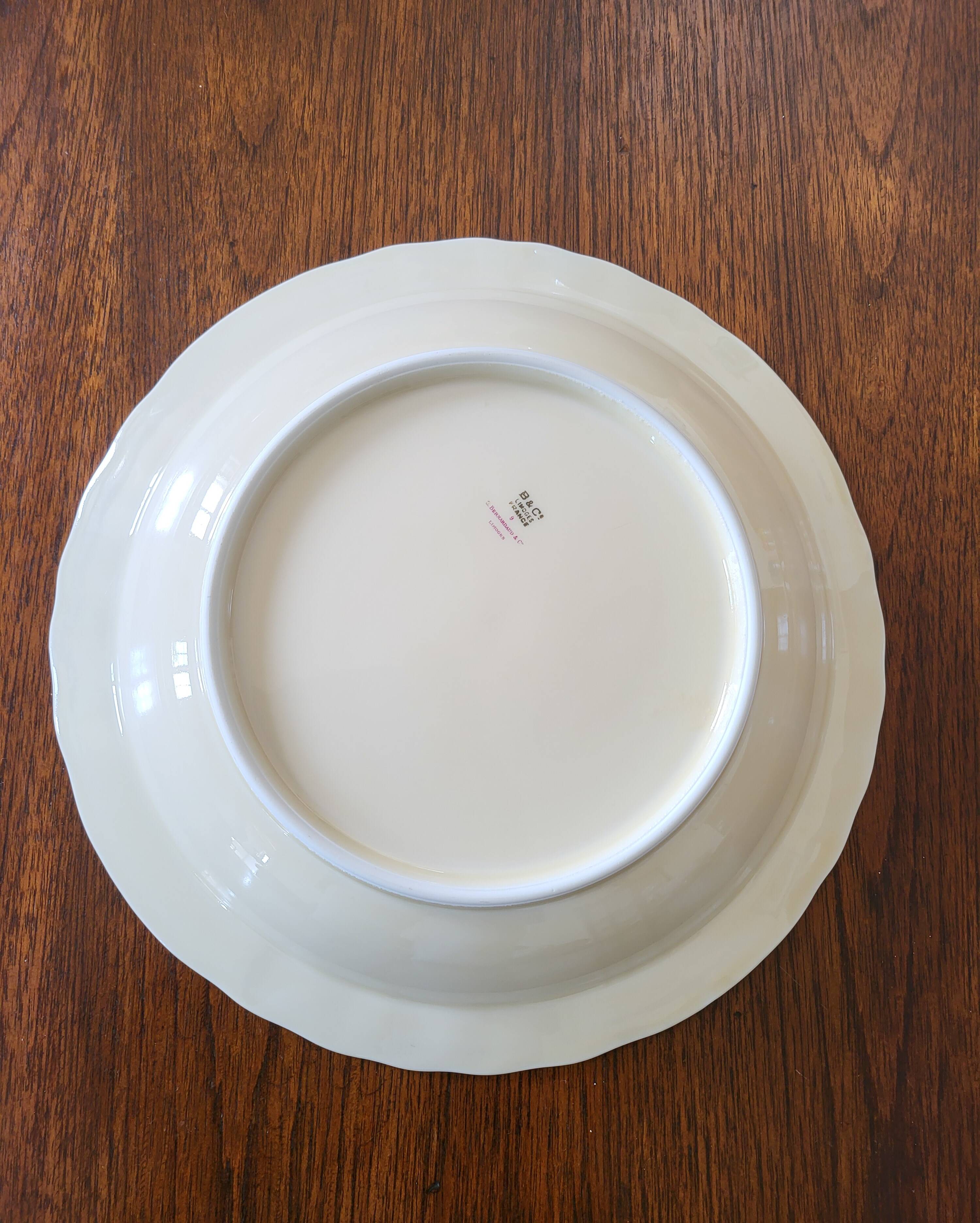 Limoges Bernardaud. Large Round Deep Plate