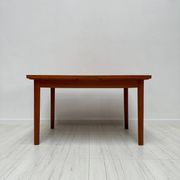 1960s large vintage Danish teak extendable dining table by Vamo Sønderborg