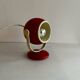 Red 70s eyeball table lamp