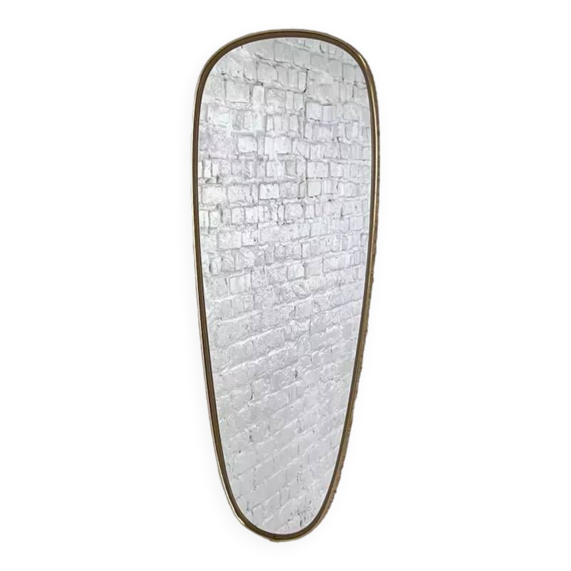 Golden rearview mirror and free form from the 1950s