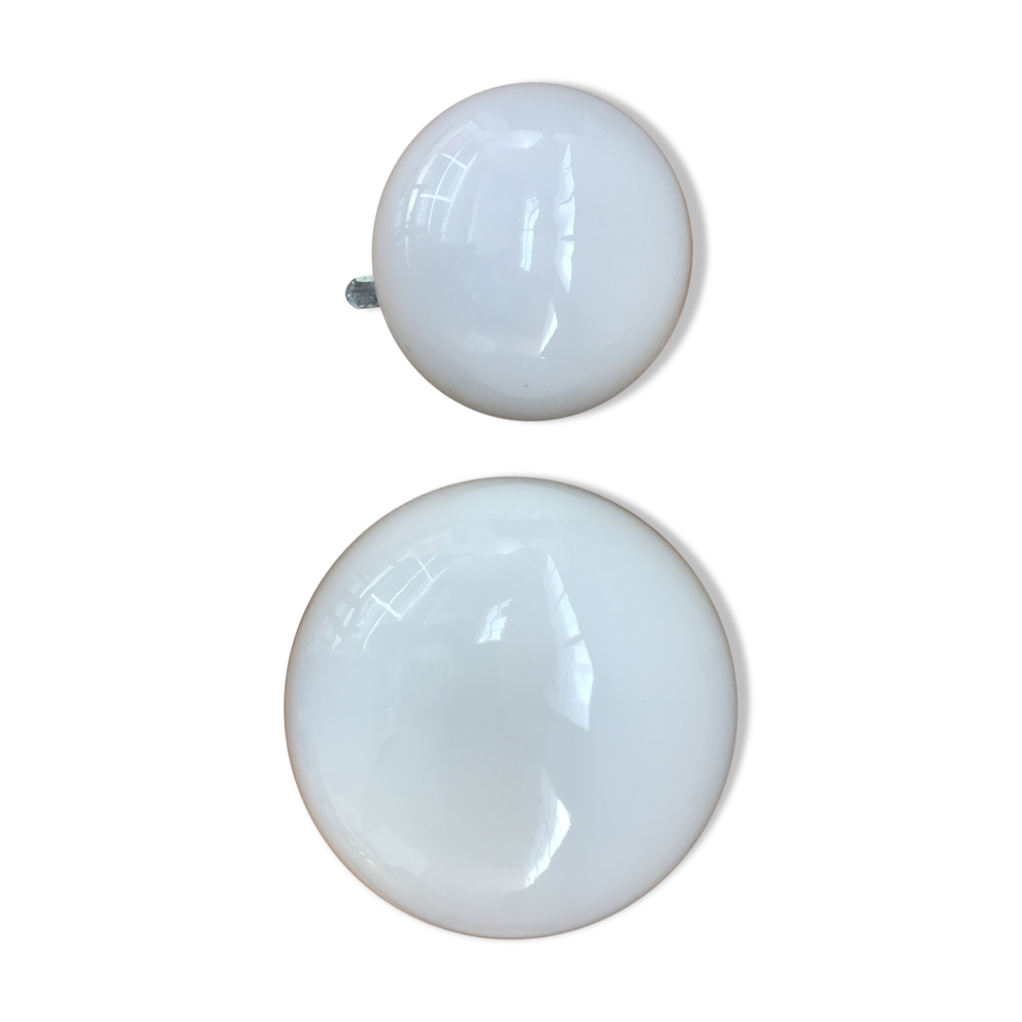 Lot de 2 plafonniers boules des années 70
