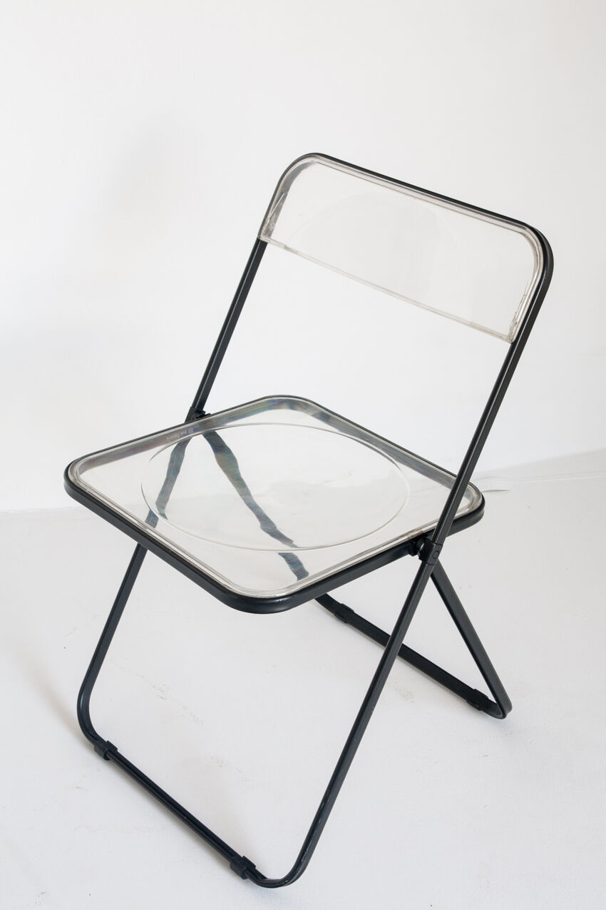Set of 4 vintage folding chairs published by Stua, Spain 1980.