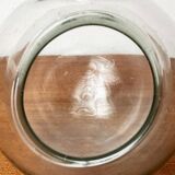 Mid-century glass hanging planter, 1960s