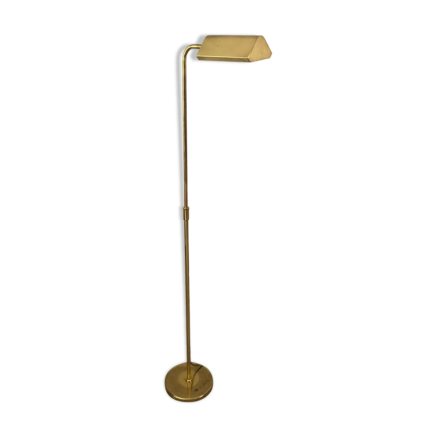 Deknudt brass e-reader floor lamp from the 70s