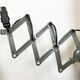 Grey Industrial Scissor Wall Lamp from Elektroinstala, 1960s