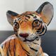Young tiger hand-painted