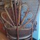 Fauteuil rotin emmanuelle modèle paon 1970