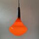 Ancienne suspension goutte orange 1970  vintage