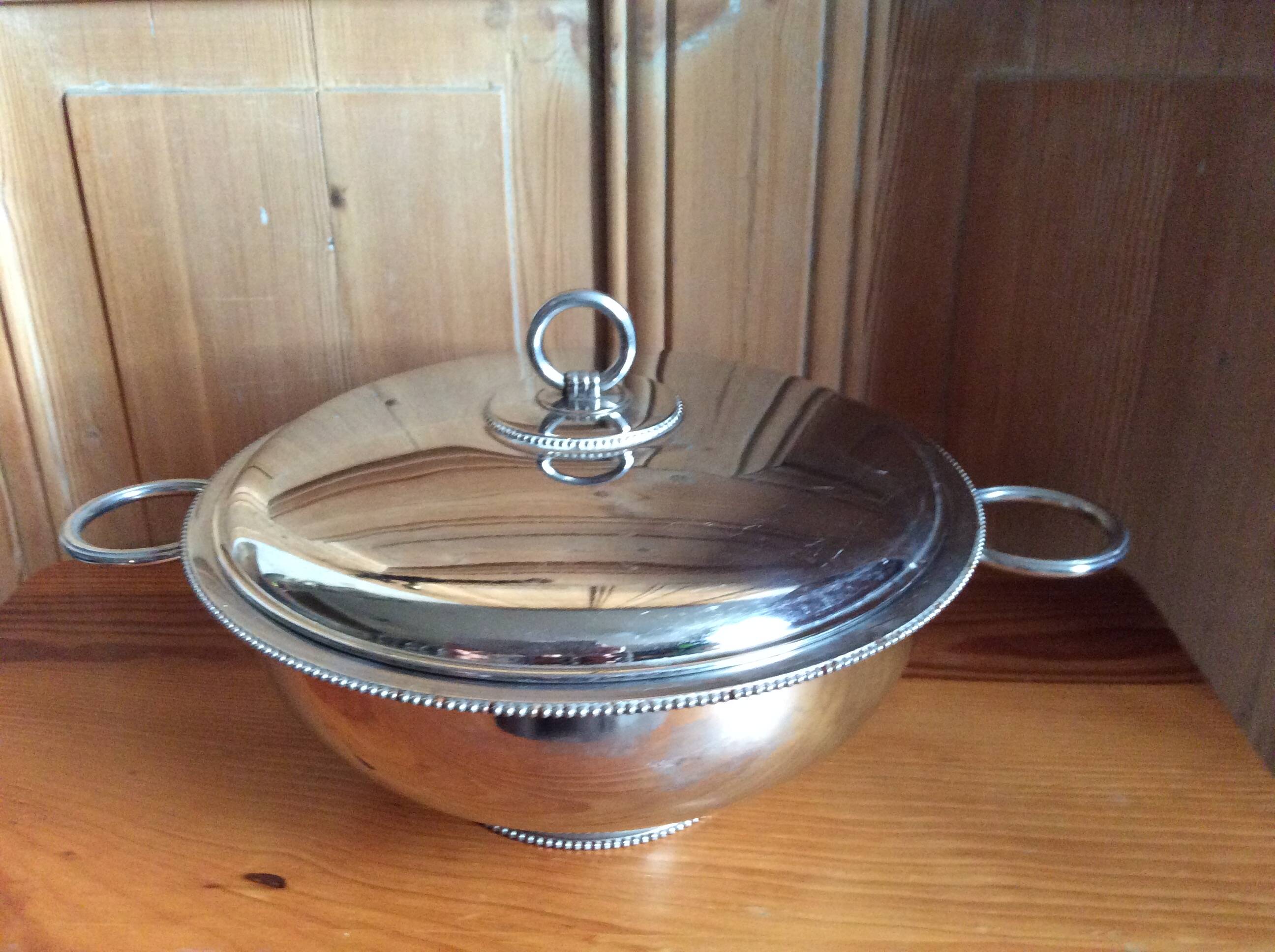 Stainless steel vegetable dish