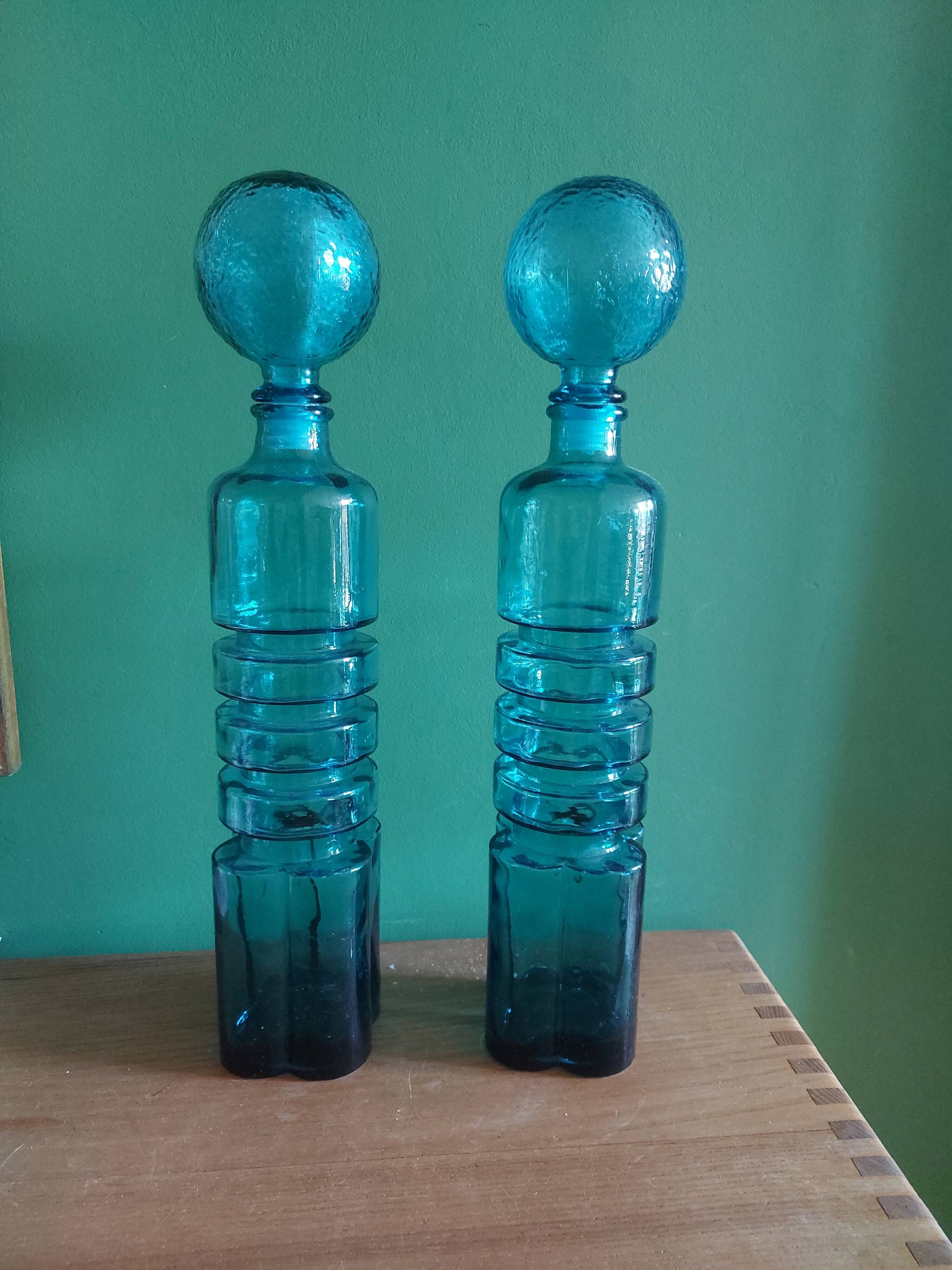 Pair of vintage 70's bottles