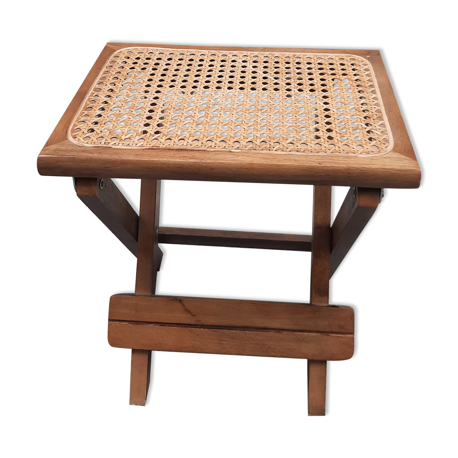 Folding stool cannage