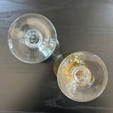 Biot stemmed glass duo